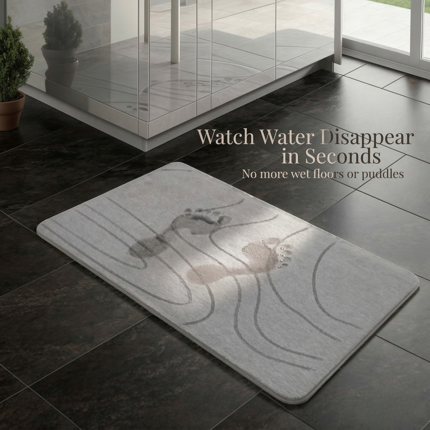 PureAura DryStone Bath Mat