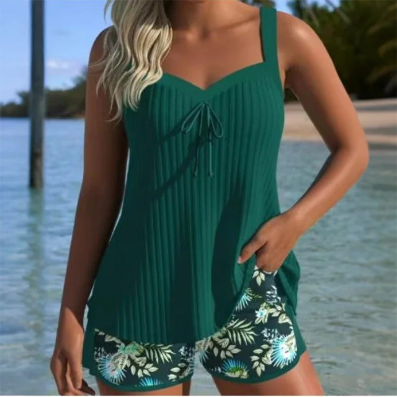 Nayi | Bedruckter Badeanzug mit Top und Shorts