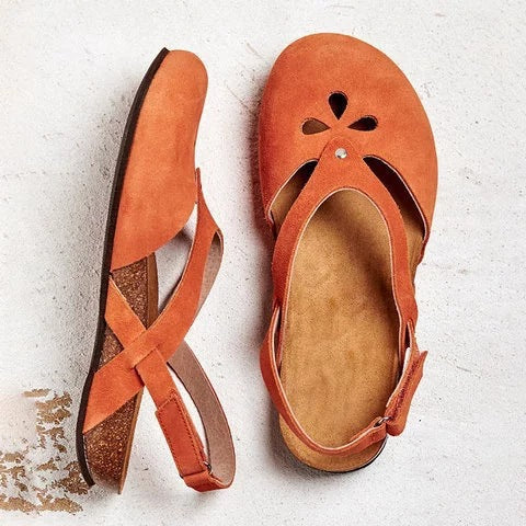Saudiae | Extraweite Komfort-Sandalen mit Kreuzriemen