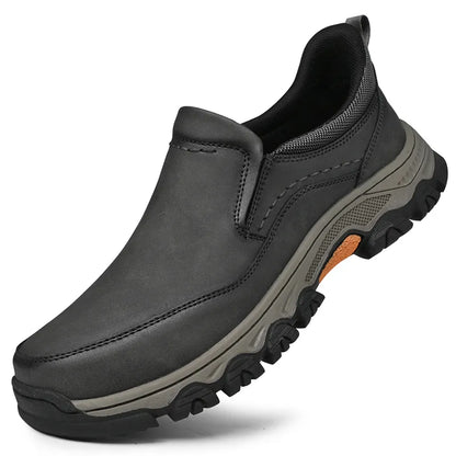 Trek - Men's Genuine Leather Orthopedic Walking Shoes