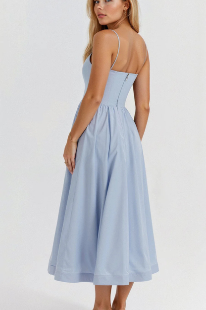 Aurevia | Women Ascot Style A Line Wedding Guest Midi Dress