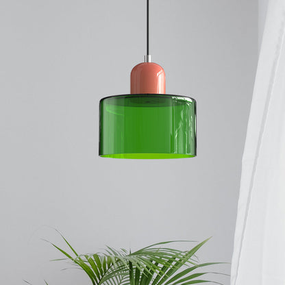 Bauhaus Kugelglas-Pendelleuchte | Zeitloses Design | Glas & Metall | E27 Fassung