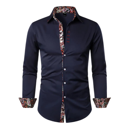 Camicia da uomo con dettagli Paisley