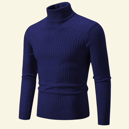 Sylvain – Grob Gestrickter Rollkragenpullover für Herren