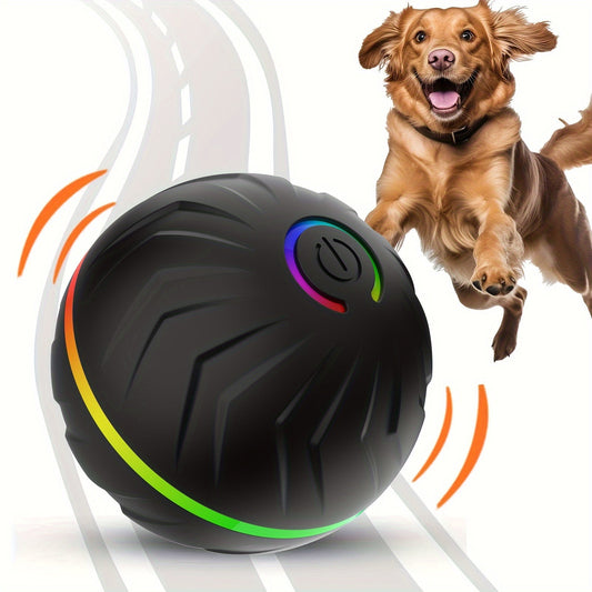 Interactive Smart Dog Ball Toy – Rechargeable Rolling LED Dog Toy for Dogs