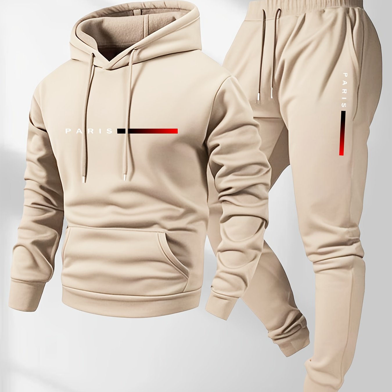 Varello Paris Set – hættetrøje og joggers sæt med print