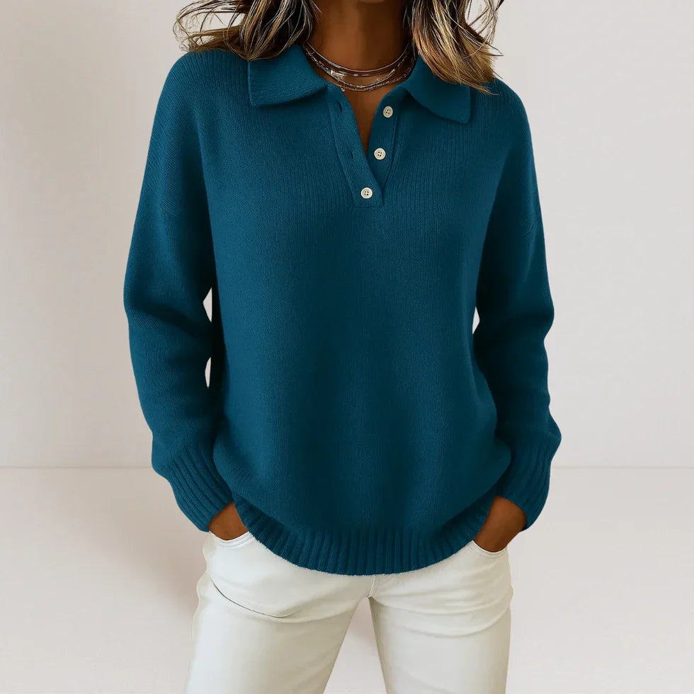 Olivia™ | Pull doux en maille chaude avec col