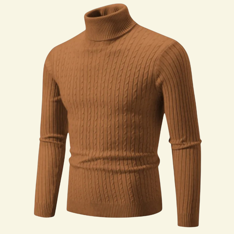 Sylvain – Grob Gestrickter Rollkragenpullover für Herren