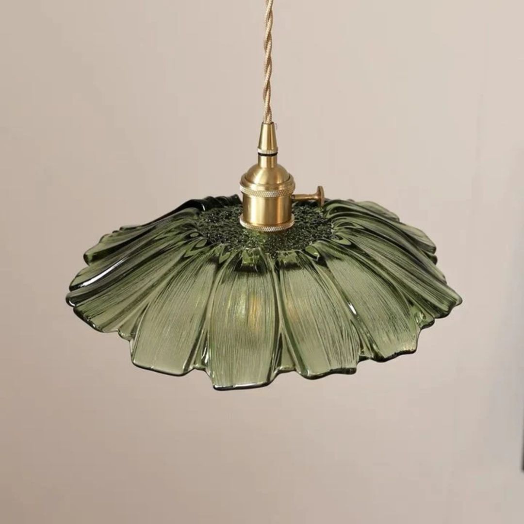 Cullivan Flower Hanglamp Glas Metaal Rood E27 Eettafel Verlichting Vintage Bloem Lamp Hal Sfeerverlichting | Restfield