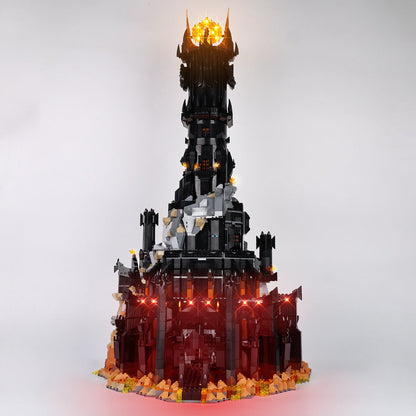 Suitable For Lego 10333 Lord Of The Rings Baladu Black Tower Led Building Blocks Toy Lighting Fixtures Sets