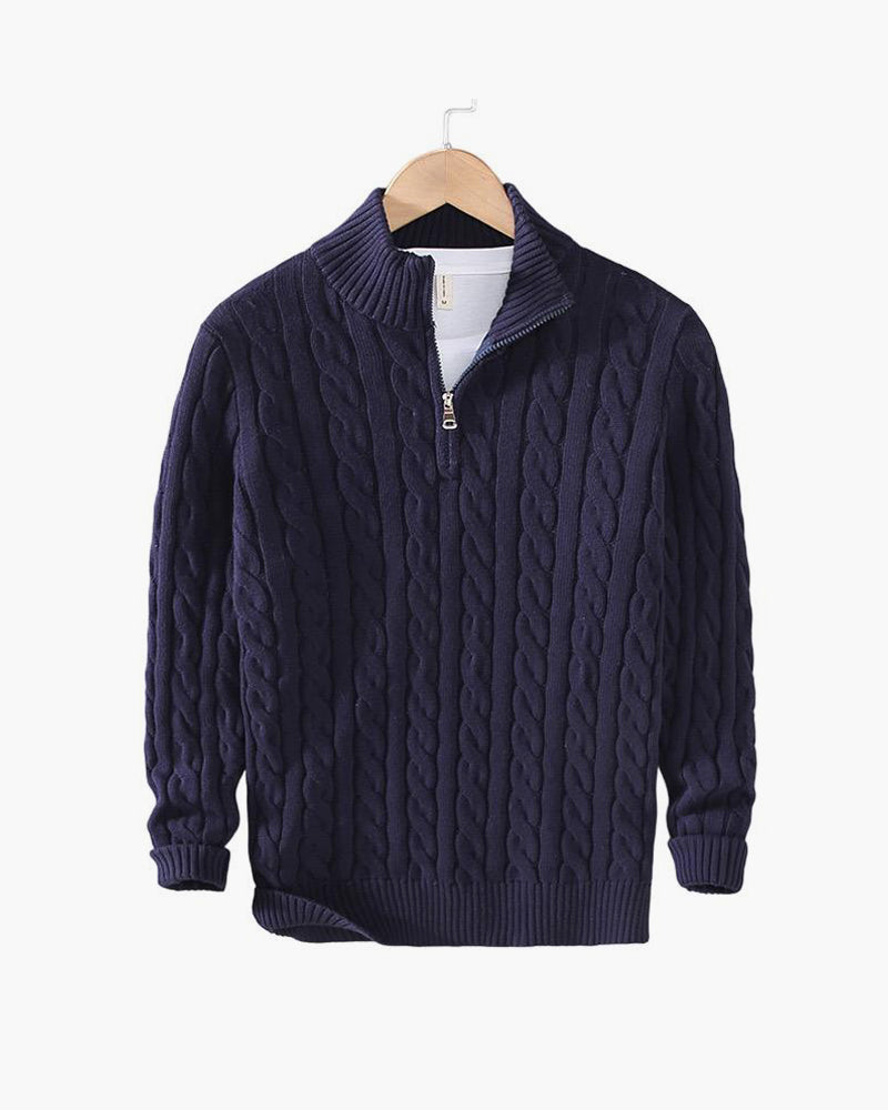 Chaplin Cable Knit Half-Zip