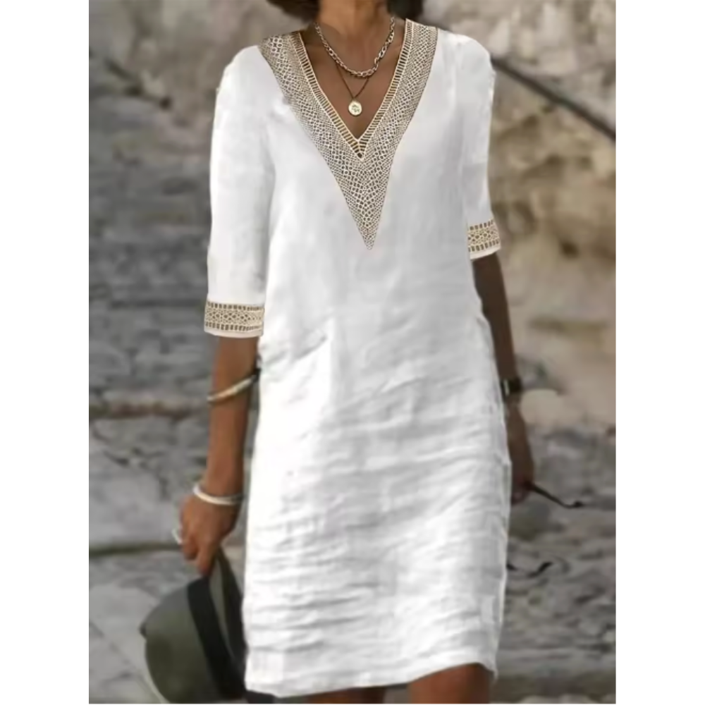 EVELYN | BREATHABLE EMBROIDERED DRESS