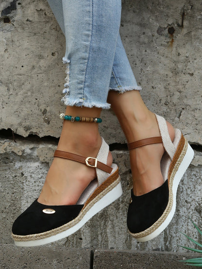 Sandali con zeppa da donna - Stile estivo casual