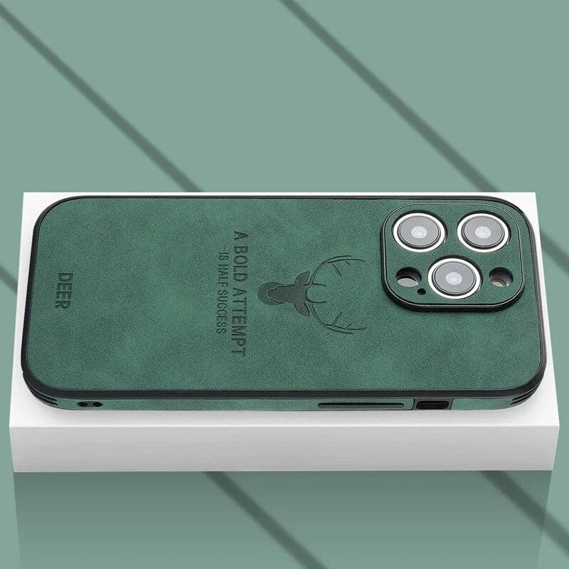 Lyxigt iPhone-fodral i hjortskinn - Veltro