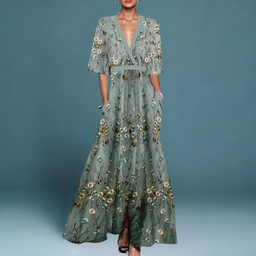 SOFÍA - VESTIDO LONGO ESTAMPADO