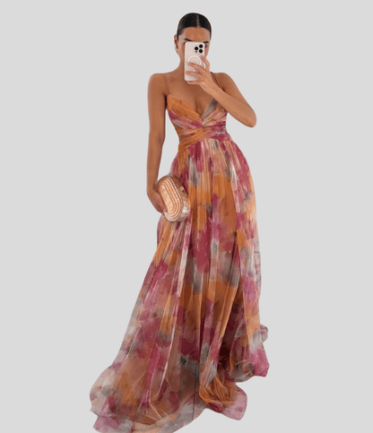 Carola - Charming Floral Maxi Dress