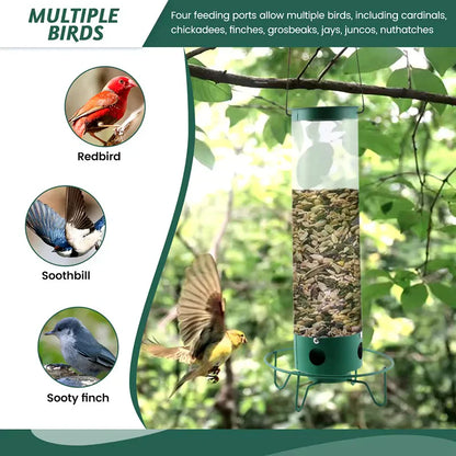 Bird Feeder Designed to Prevent Squirrel Access