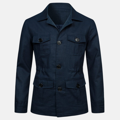 Vince Veste Homme Élégante – Style Classique avec Multiples Poches & Fermeture à Boutons