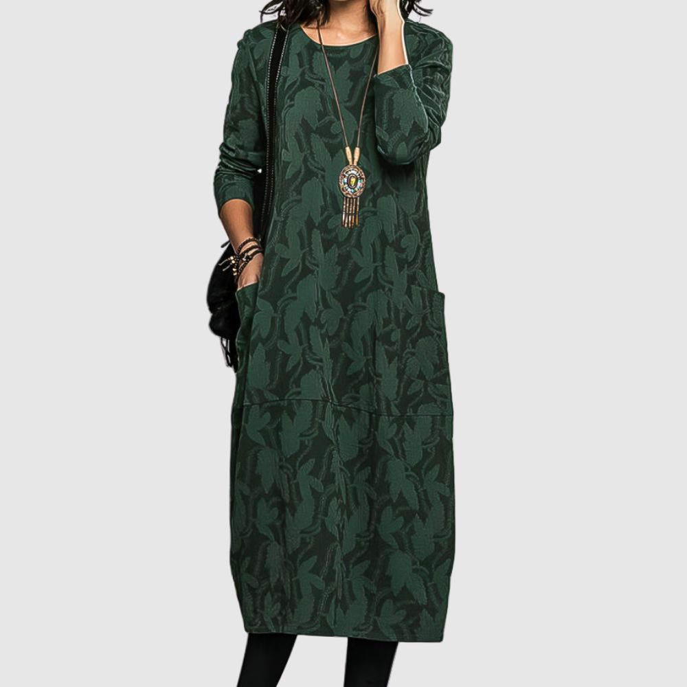Zoé - Robe midi ample avec poches