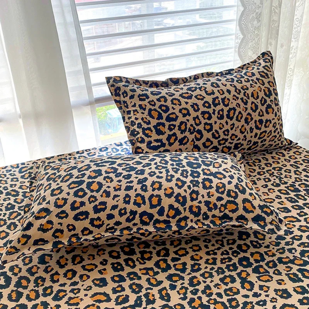 Savannah - Luxe Bedovertrek met Luipaardprint
