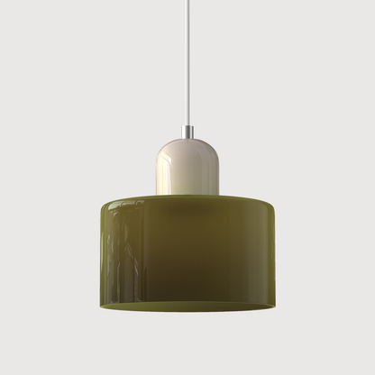 Bauhaus Kugelglas-Pendelleuchte | Zeitloses Design | Glas & Metall | E27 Fassung