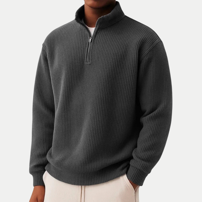 Shachar – Afslappet sweater med lynlås