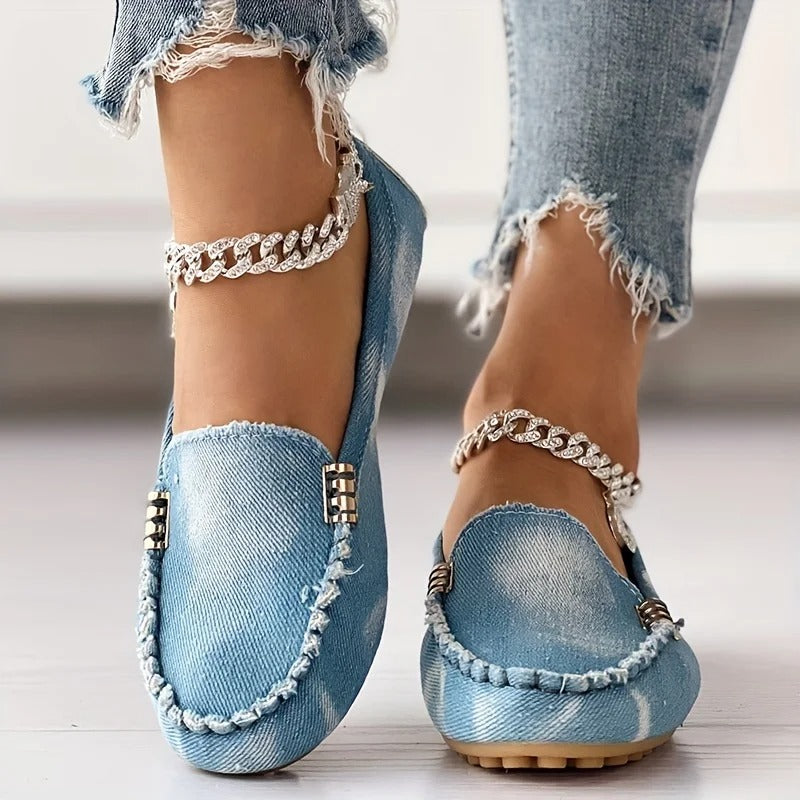 Anette - Schicke und Bequeme Denim-Loafer