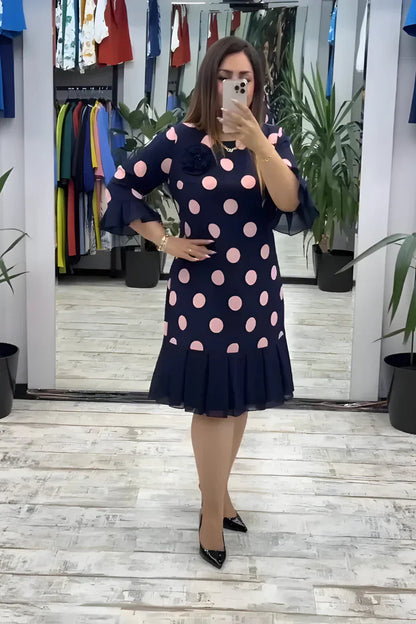 Pia - Robe midi élégante et confortable