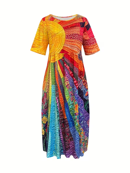 Nina | Bohemian Sun Midi Dress
