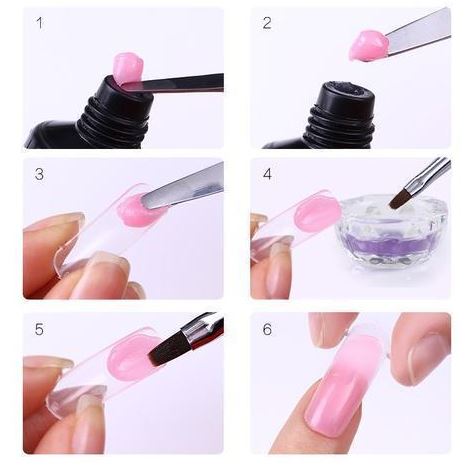 GlamCure – Alt i et Poly neglesæt med UV lampe for langvarige salonresultater