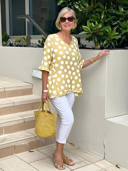 Dulce - Vintage trykket topp