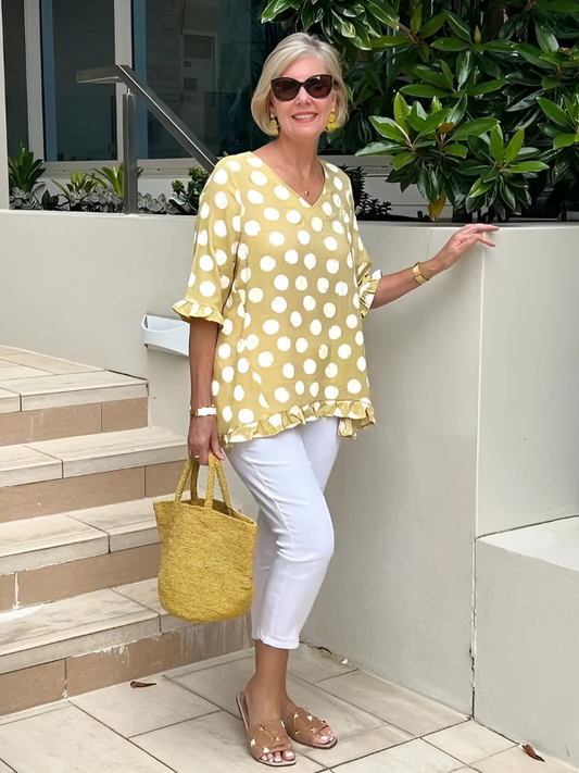 Dulce - Vintage trykket topp
