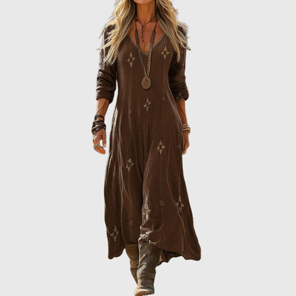 Tinsley | Long Sleeve Vintage Casual Dress