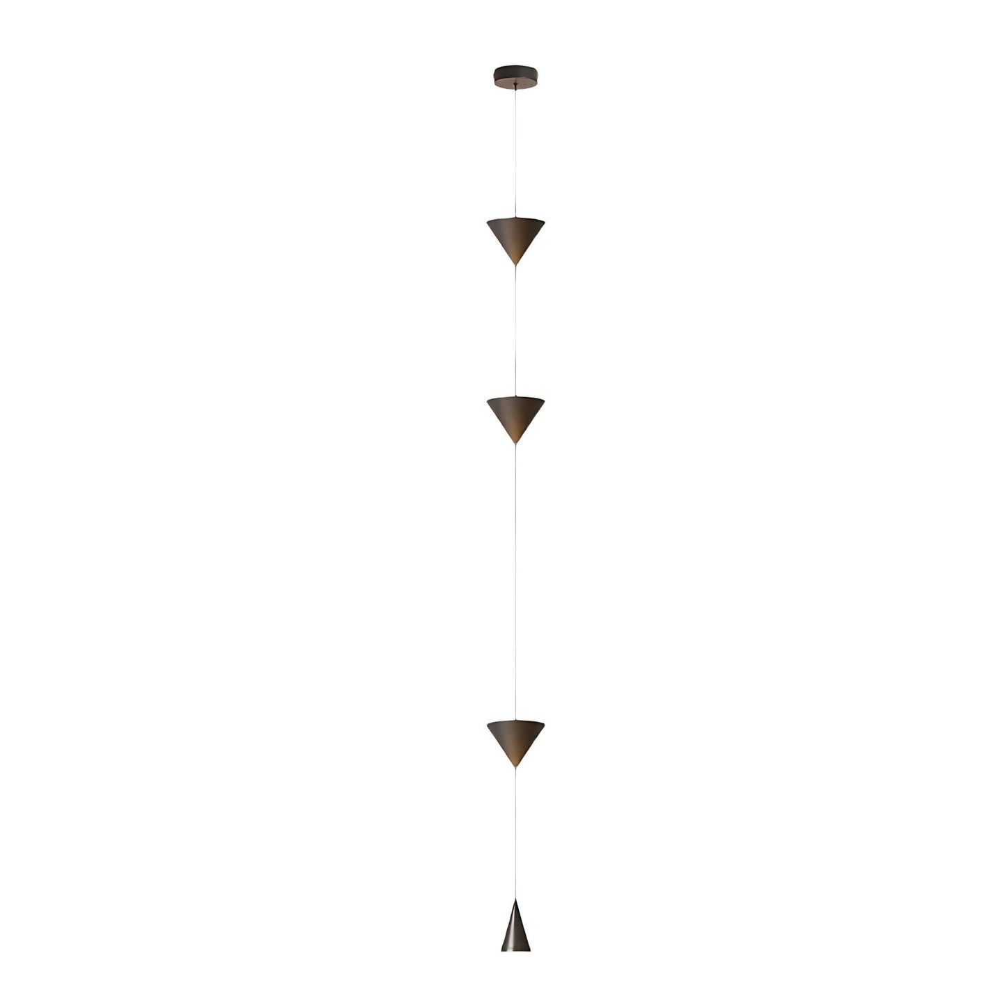 Colonna | Architecturale Vloer tot Plafond Lamp – Minimalistisch Design met Kegelvormige LED-elementen