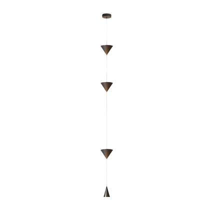 Colonna | Architecturale Vloer tot Plafond Lamp – Minimalistisch Design met Kegelvormige LED-elementen