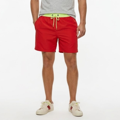 Maillot de Bain à Séchage Rapide pour Hommes avec Poches Zippées et Doublure en Filet
