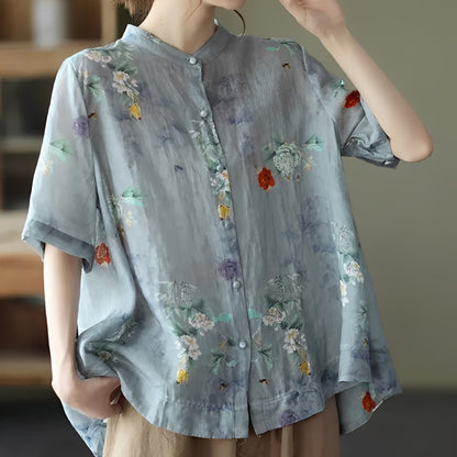 Alana - Blouse élégante à manches mi-longues pour femmes