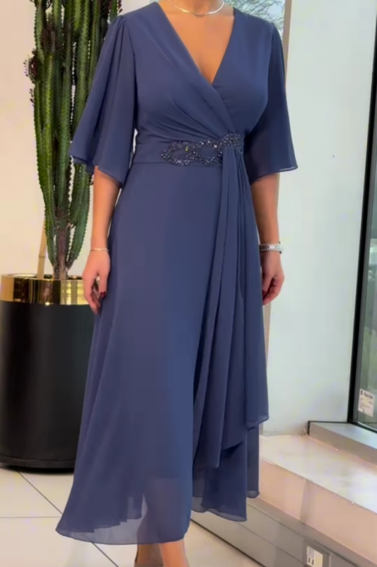 ELMA - Elegant Flowing Midi Dress