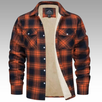 Varm Flanneljakke til Mænd - Komfort & Råt Outdoor-design