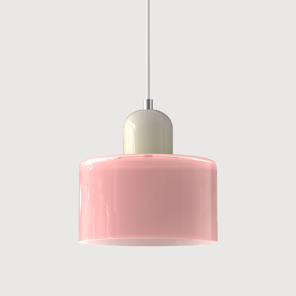 Bauhaus Kugelglas-Pendelleuchte | Zeitloses Design | Glas & Metall | E27 Fassung