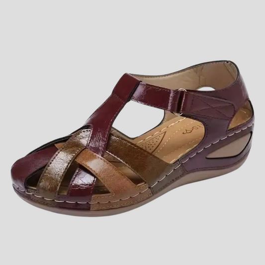 Women's Spring Strappy Low-Wedge Sandals