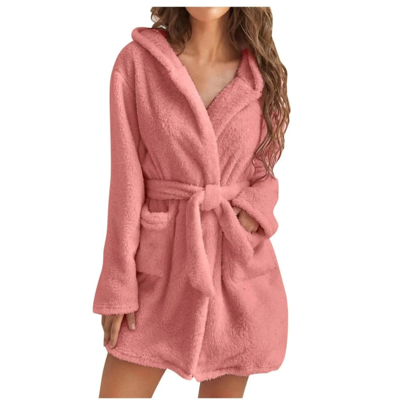 Peignoir femme Grace polaire manches longues