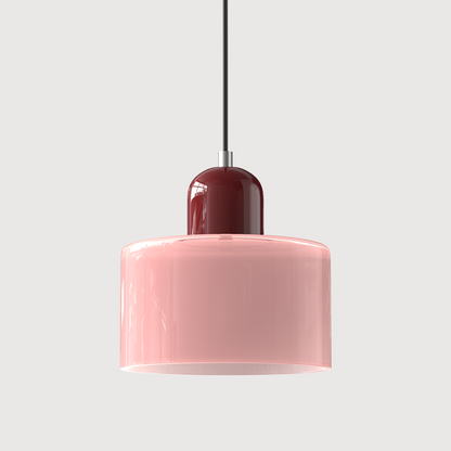 Bauhaus Kugelglas-Pendelleuchte | Zeitloses Design | Glas & Metall | E27 Fassung