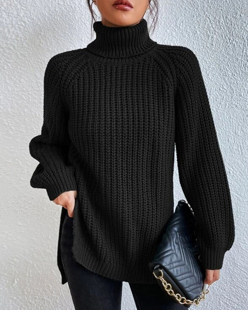 Beatrice | Women Winter Ribbed golf sweater
