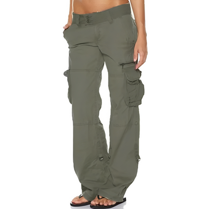 Matilda - Calça cargo estilosa e folgada para mulheres