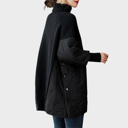 Iulia | Pulover oversize cu guler înalt