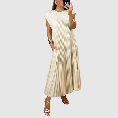 Zoé - Robe maxi plissée