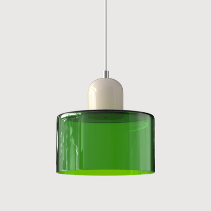 Bauhaus Kugelglas-Pendelleuchte | Zeitloses Design | Glas & Metall | E27 Fassung