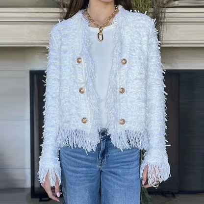 Collins - Long sleeve jacket with button closure