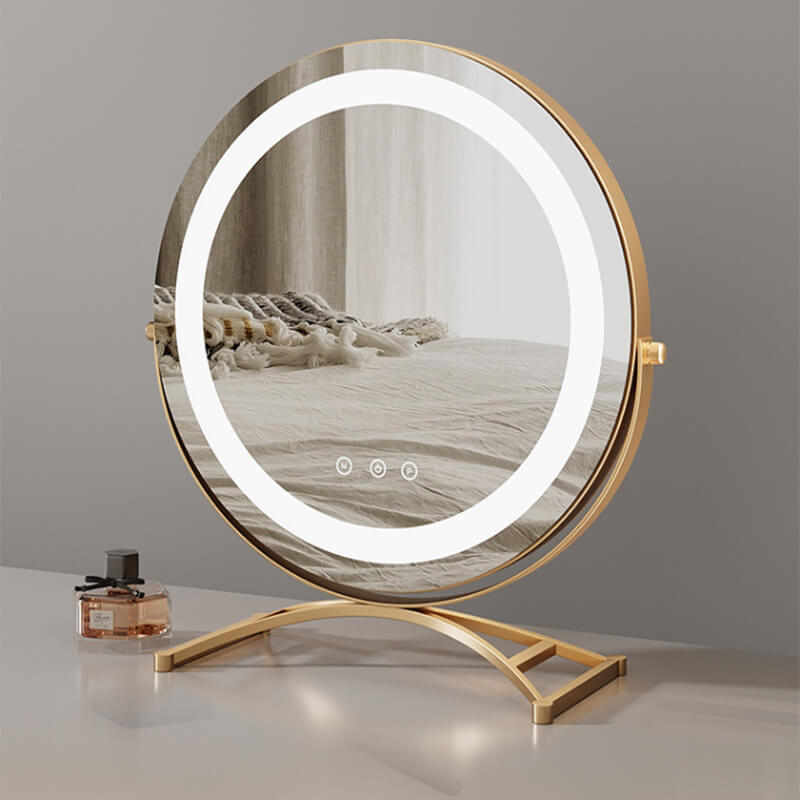 Make-up Spiegel LED Verlichting Oplaadbaar 40cm 360° Draaibaar Dimbaar 3 Lichtmodi